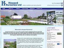 Tablet Screenshot of howardnurseries.co.uk
